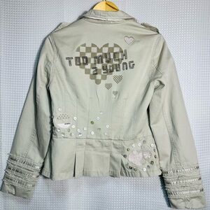 Ben Sherman “Too Much 2 Young” tan jacket size M, in excellent condition